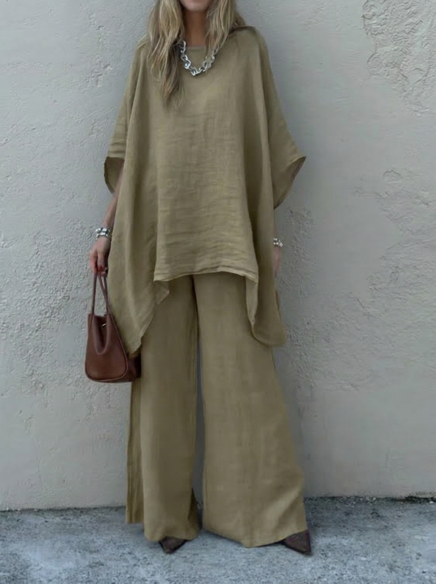 Sophisticated Tunic & Wide-Leg Set