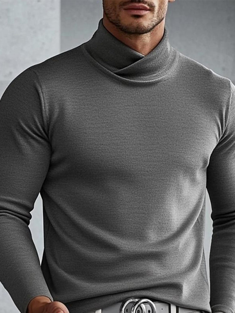 Versatile Soft Cross Cashmere Turtleneck Undershirt