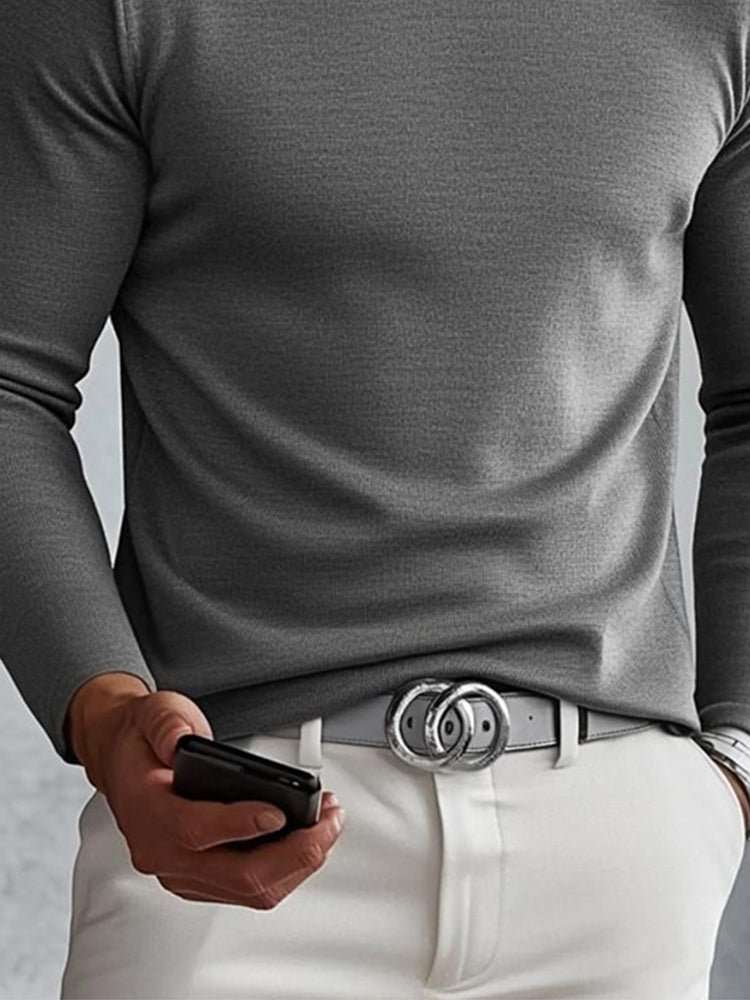 Versatile Soft Cross Cashmere Turtleneck Undershirt