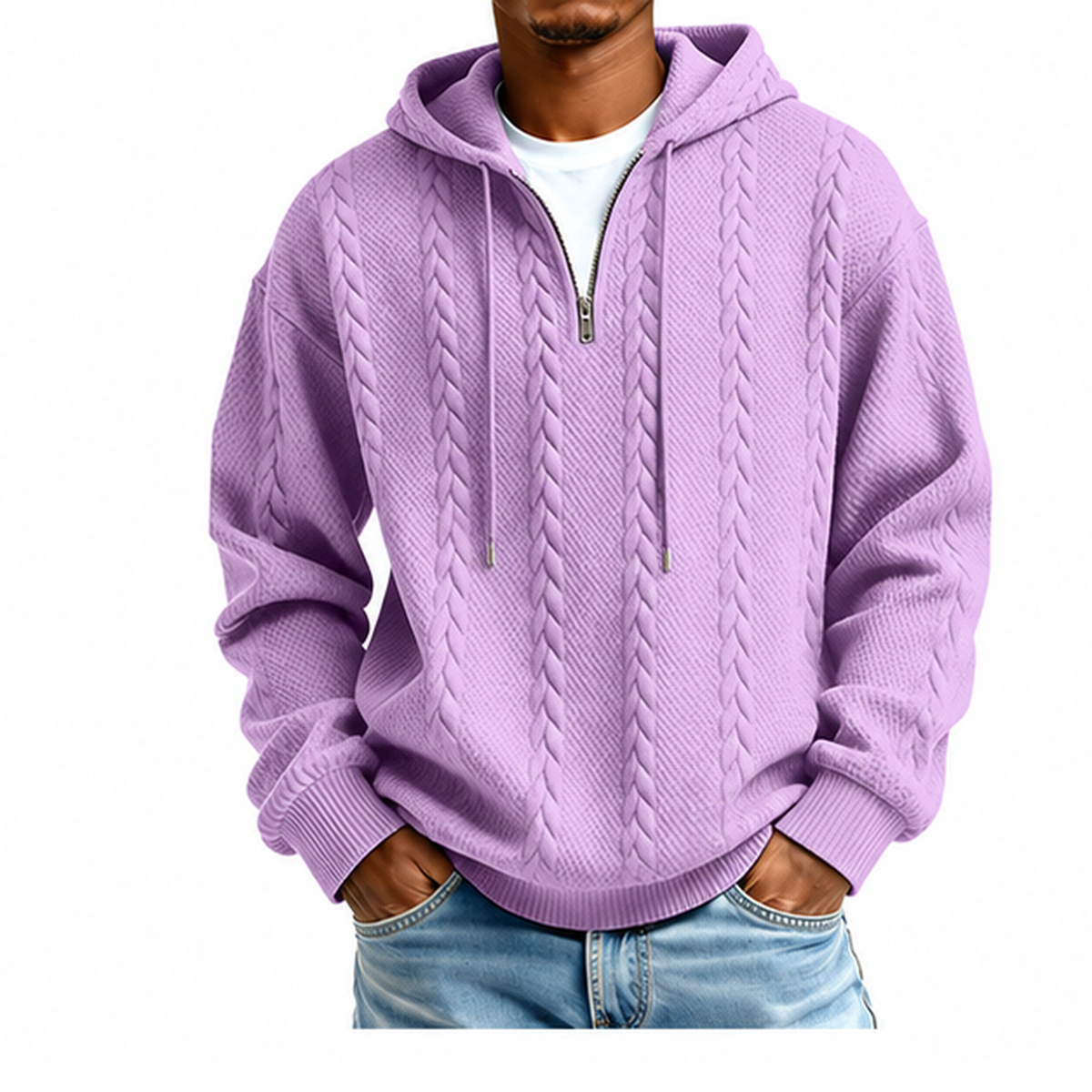 Summit Jacquard Quarter-Zip Hoodie