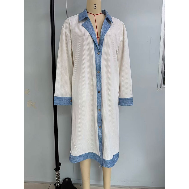 Cityline Patchwork Denim Long Coat - image 6