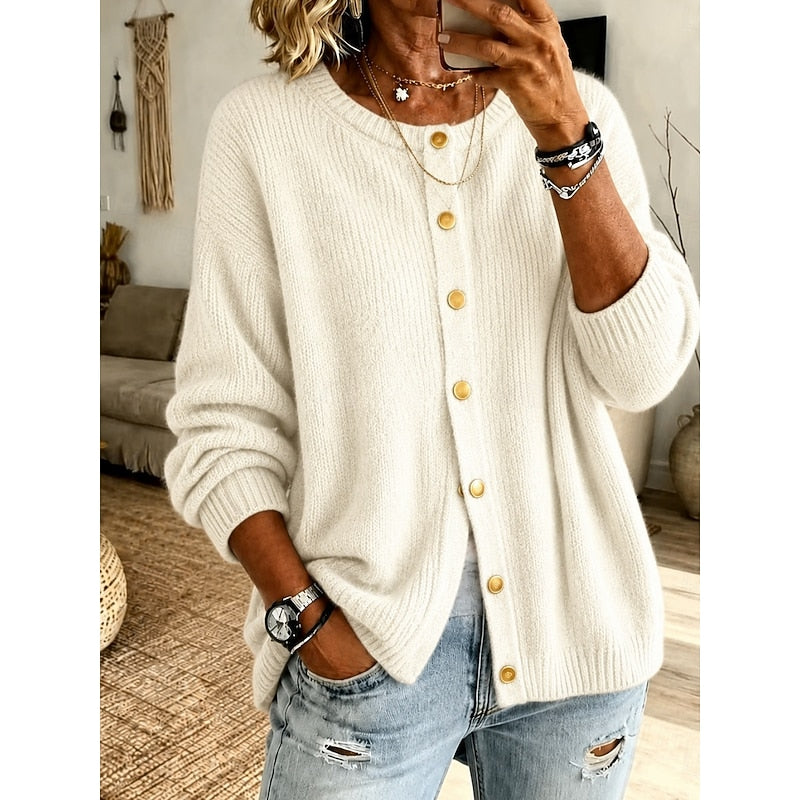 Eleanora | Cashmere Soft Button-Front Cardigan