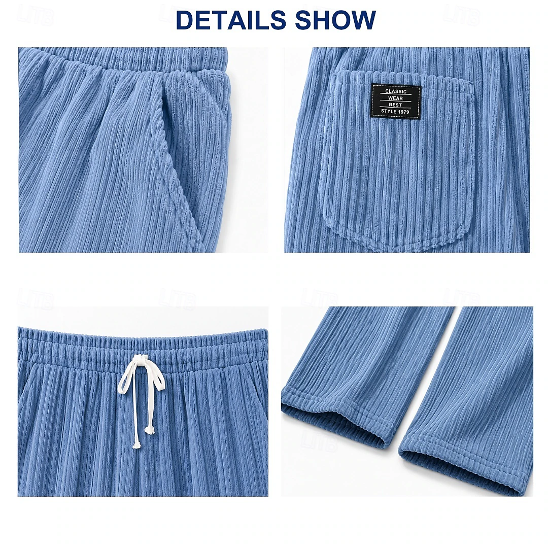 Relaxed Corduroy Drawstring Trousers product image 11
