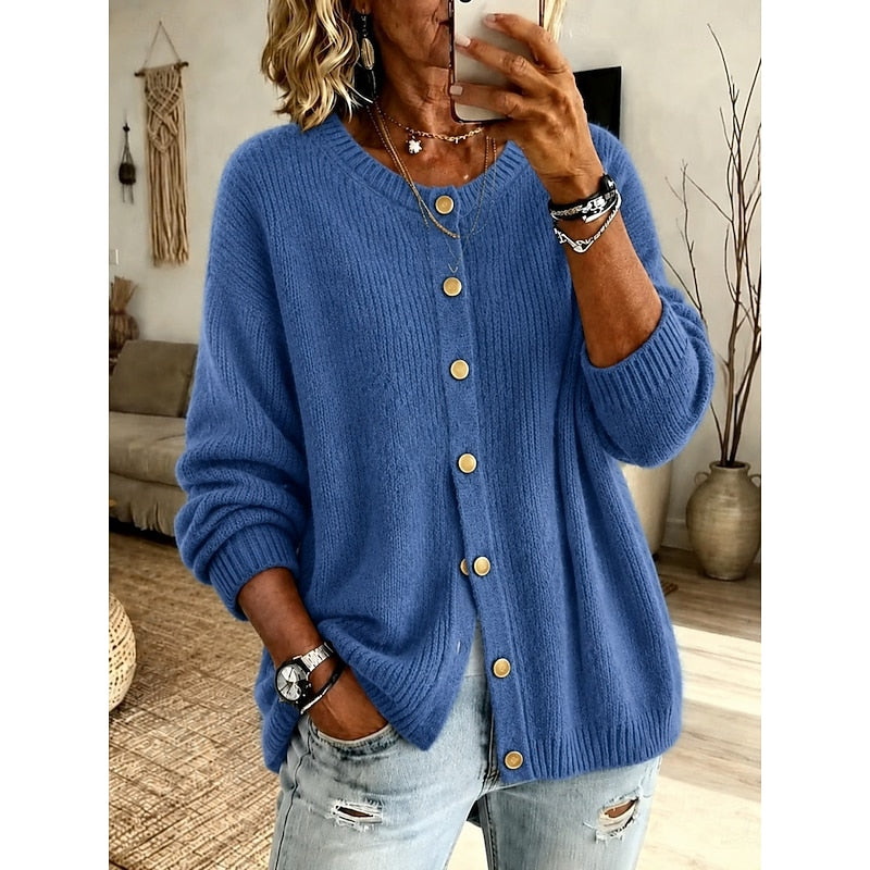Eleanora | Cashmere Soft Button-Front Cardigan