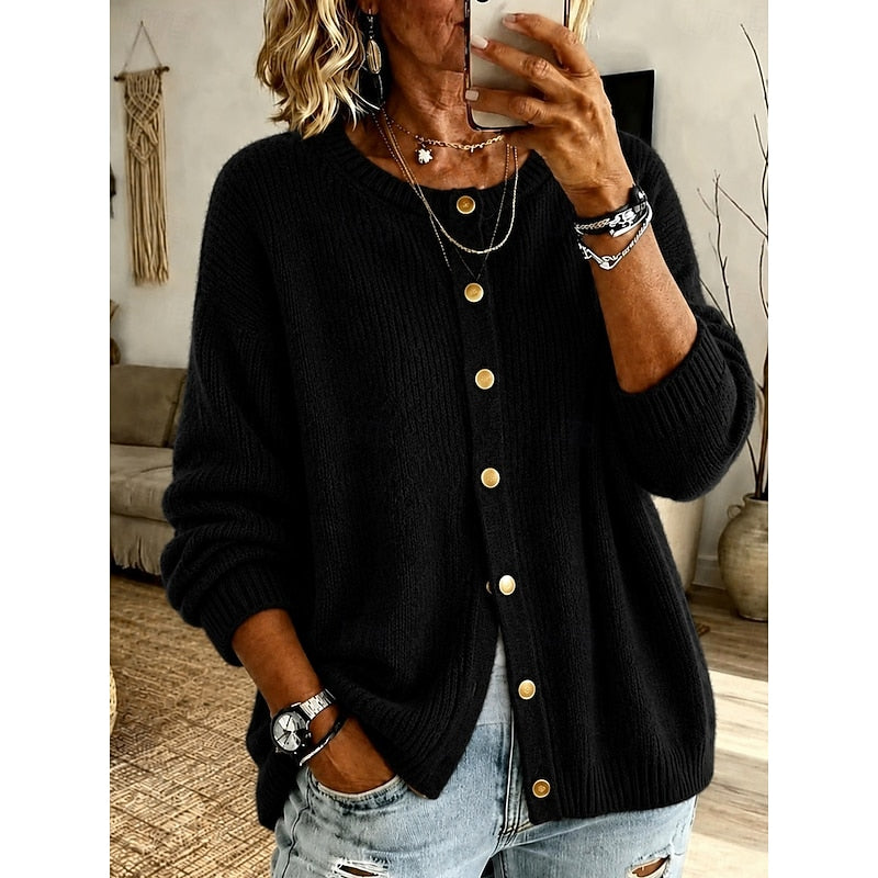 Eleanora | Cashmere Soft Button-Front Cardigan