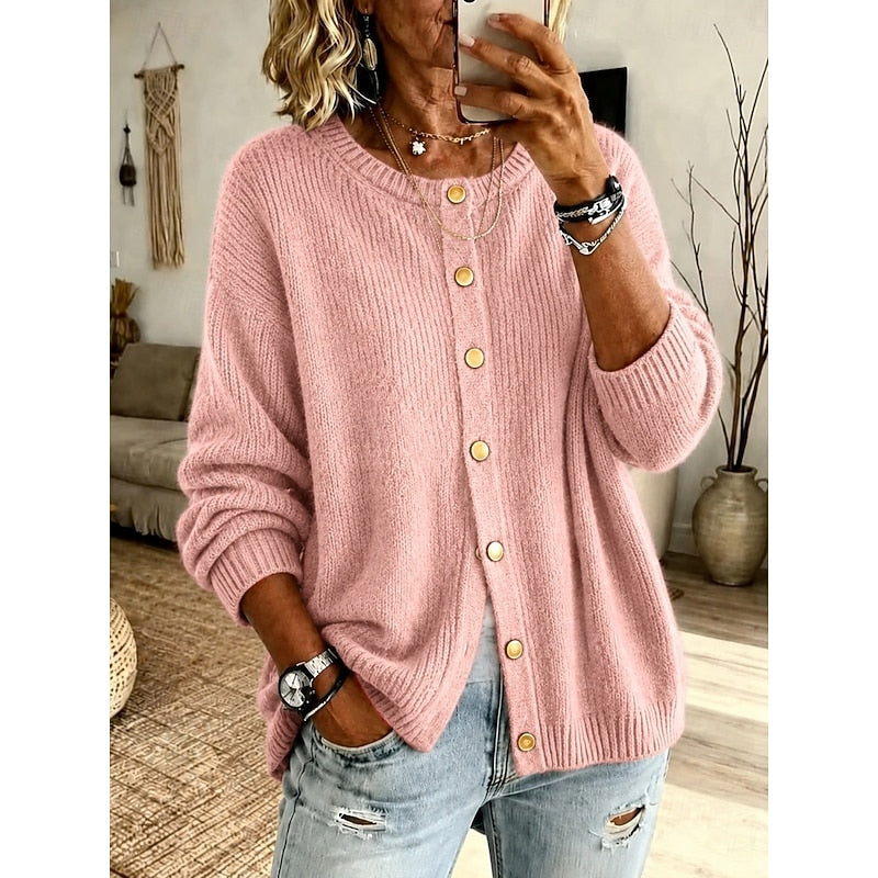 Eleanora | Cashmere Soft Button-Front Cardigan