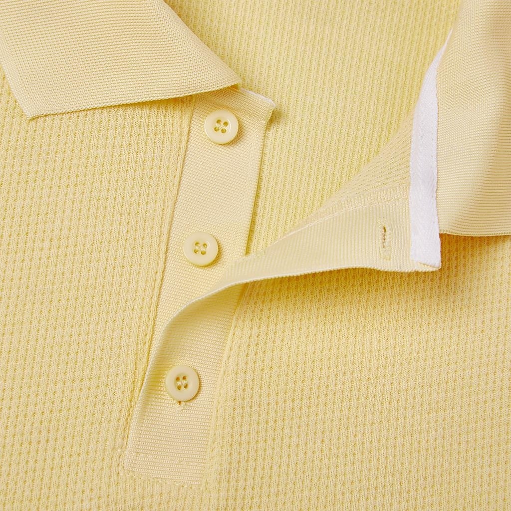 Ridge Waffle-Knit Long-Sleeve Polo product image 8
