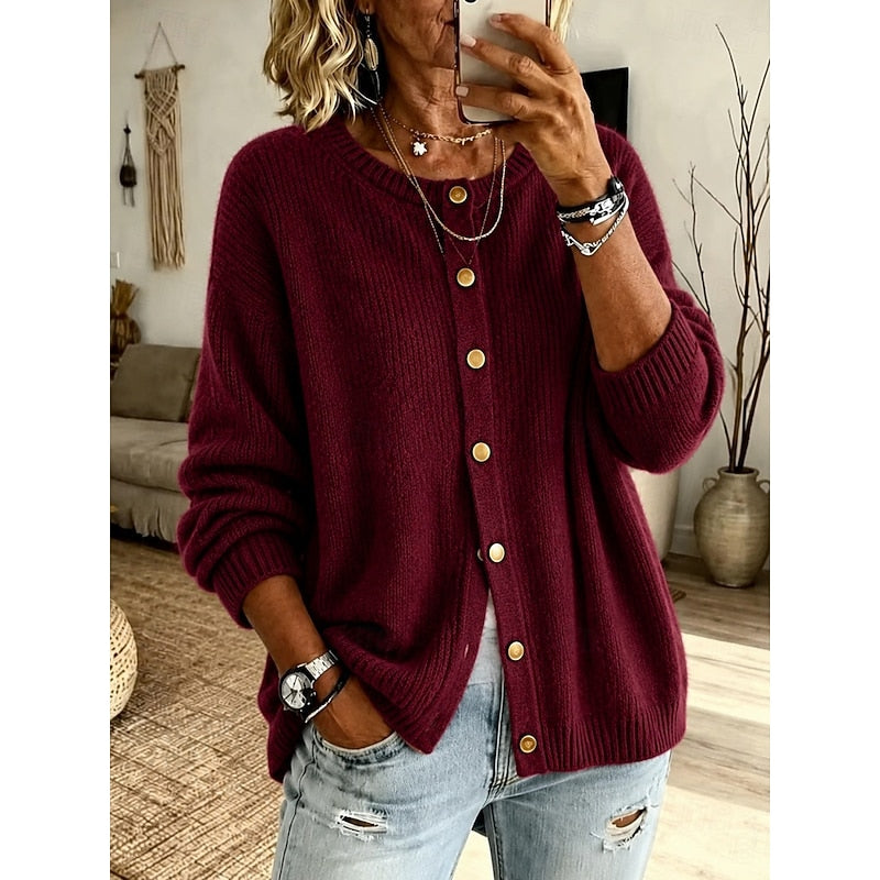 Eleanora | Cashmere Soft Button-Front Cardigan
