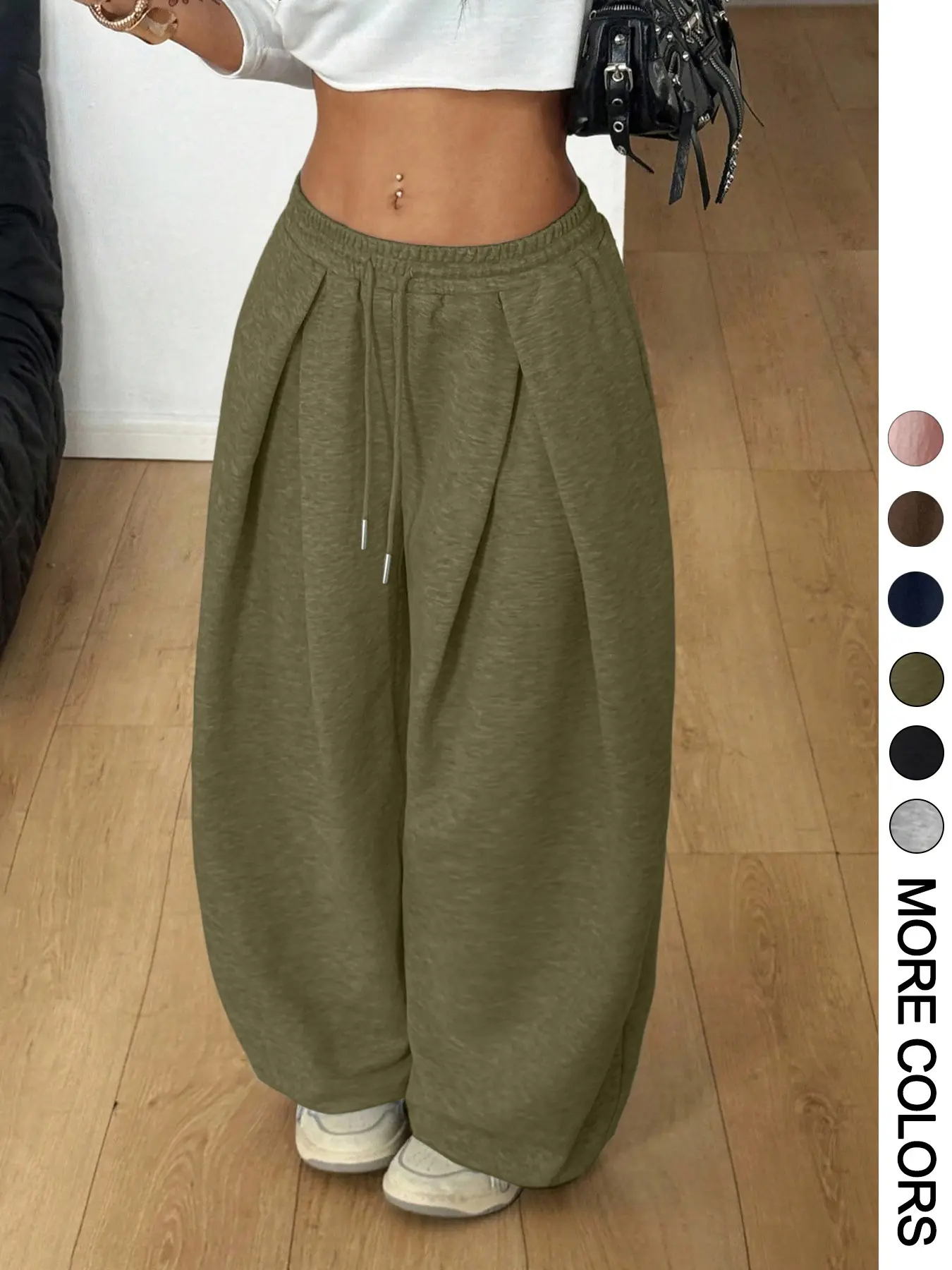 Women's Casual Wide-Leg Sweatpants