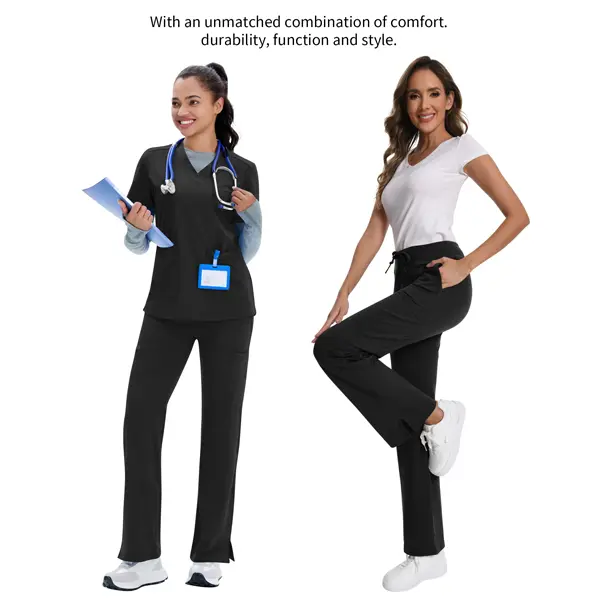 Women's Yoga-Style Medical Scrubs