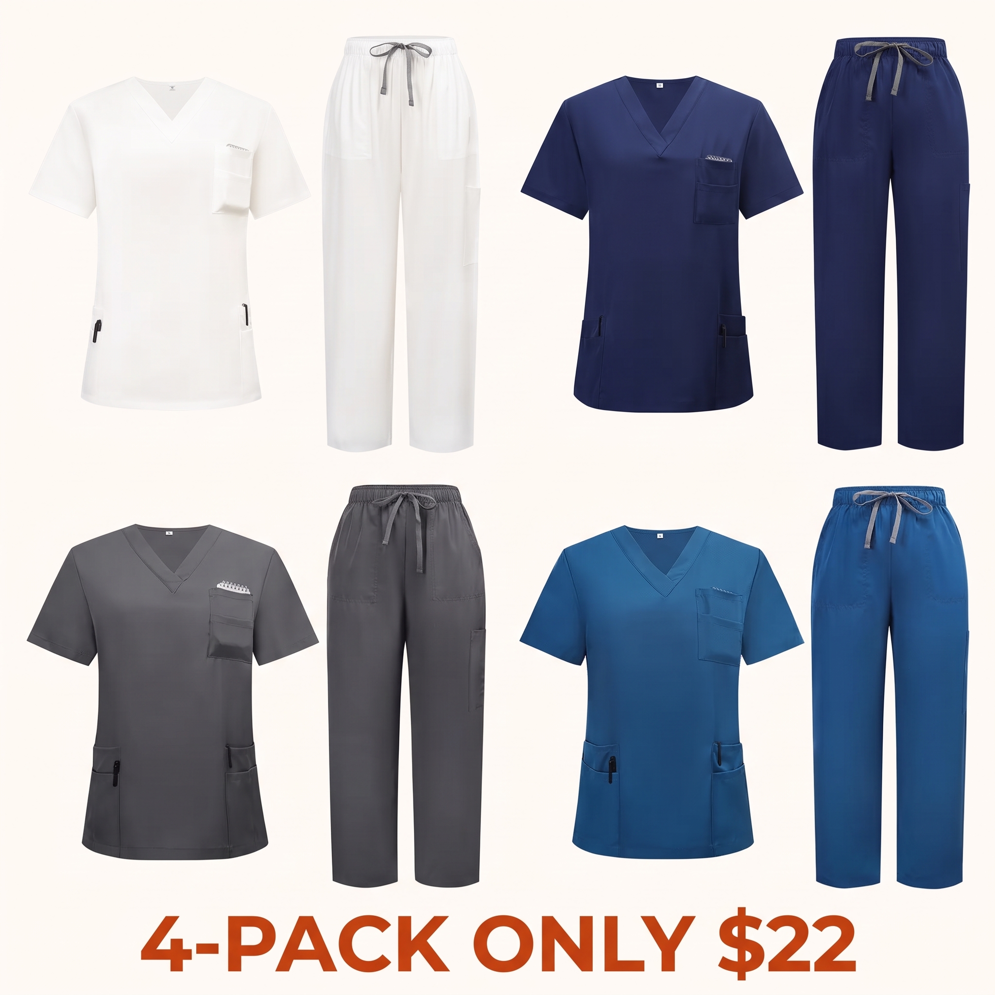Women's Two-Piece Medical Scrubs