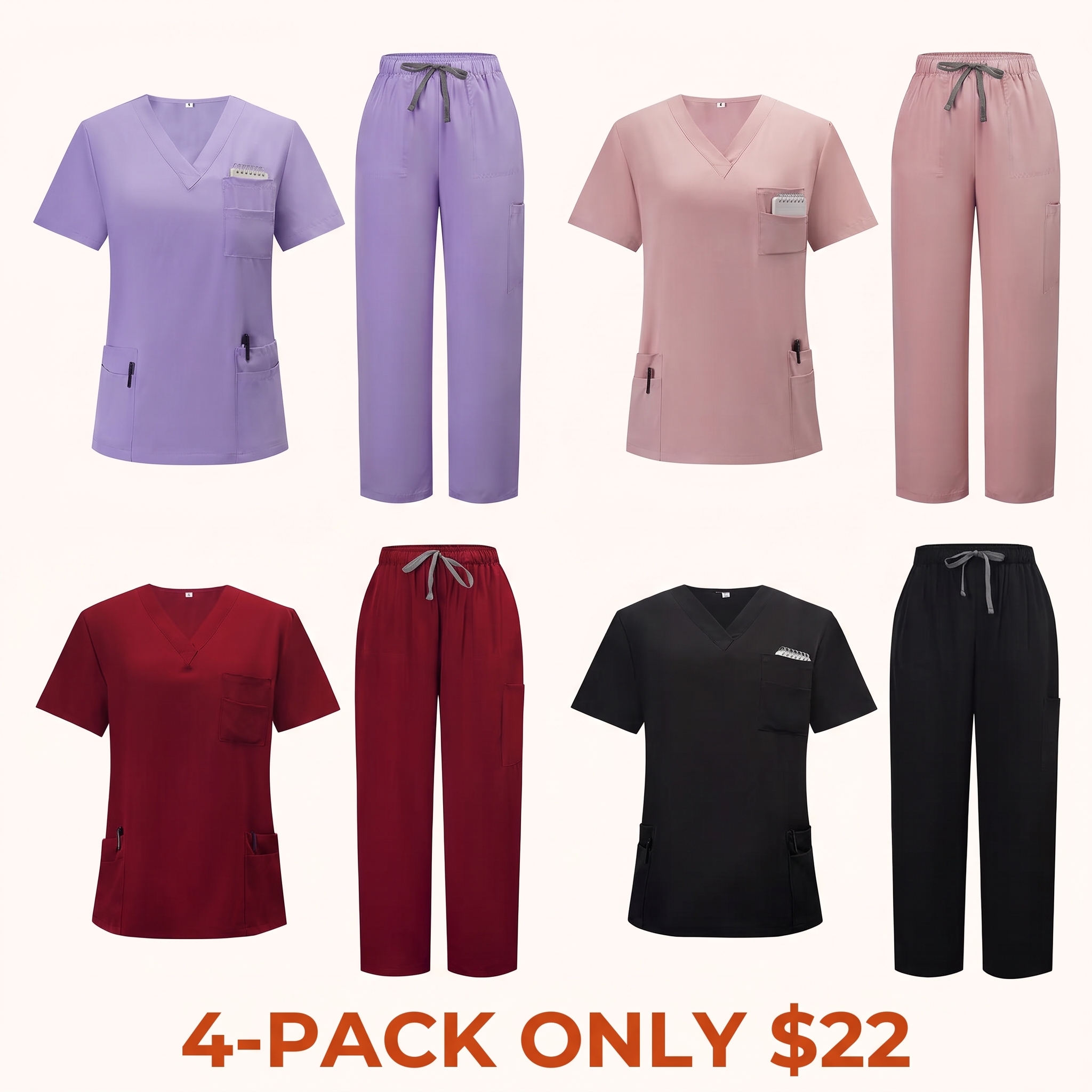 Women's Two-Piece Medical Scrubs