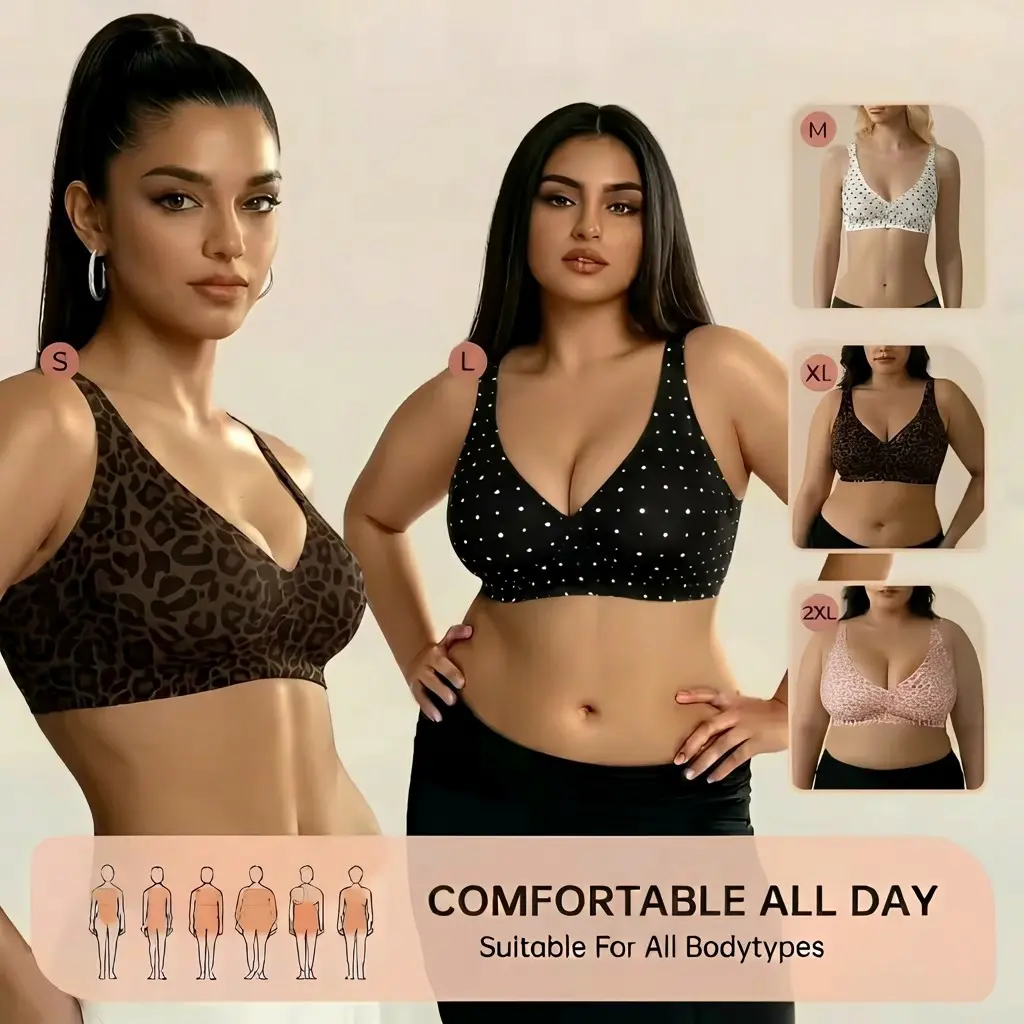 Jelly Deep V Seamless Push Up Bra