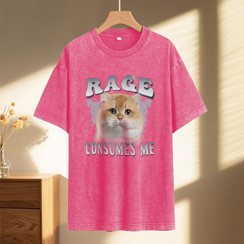 Custom Photo Vintage Certified Freak Funny Cat Meme T-Shirt Vintage Kitty Graphic Tee Retro Washed Cat Lover Shirt Funny Pet Humor Gift Unisex 90s Cat Top - MyFaceSocks