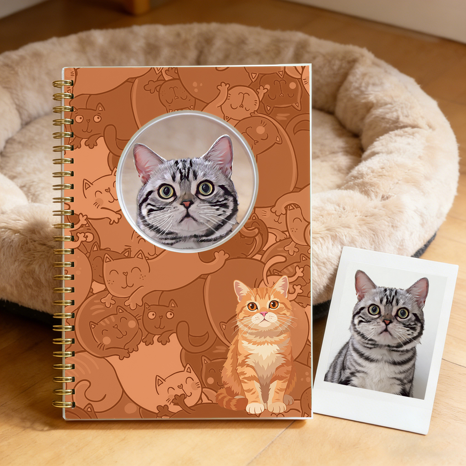 Personalized Pet Notebook With 3d Embossed Illustrations, Personalized Pet Memorial Keepsake