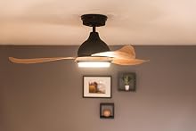 Bayu energieffektiv loftsventilator med dæmpbar LED-lys
