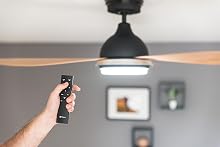 Bayu energieffektiv loftsventilator med dæmpbar LED-lys