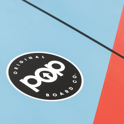 POP Board Co 5’10" Battle Fish Surfboard tekniske specifikationer stripe
