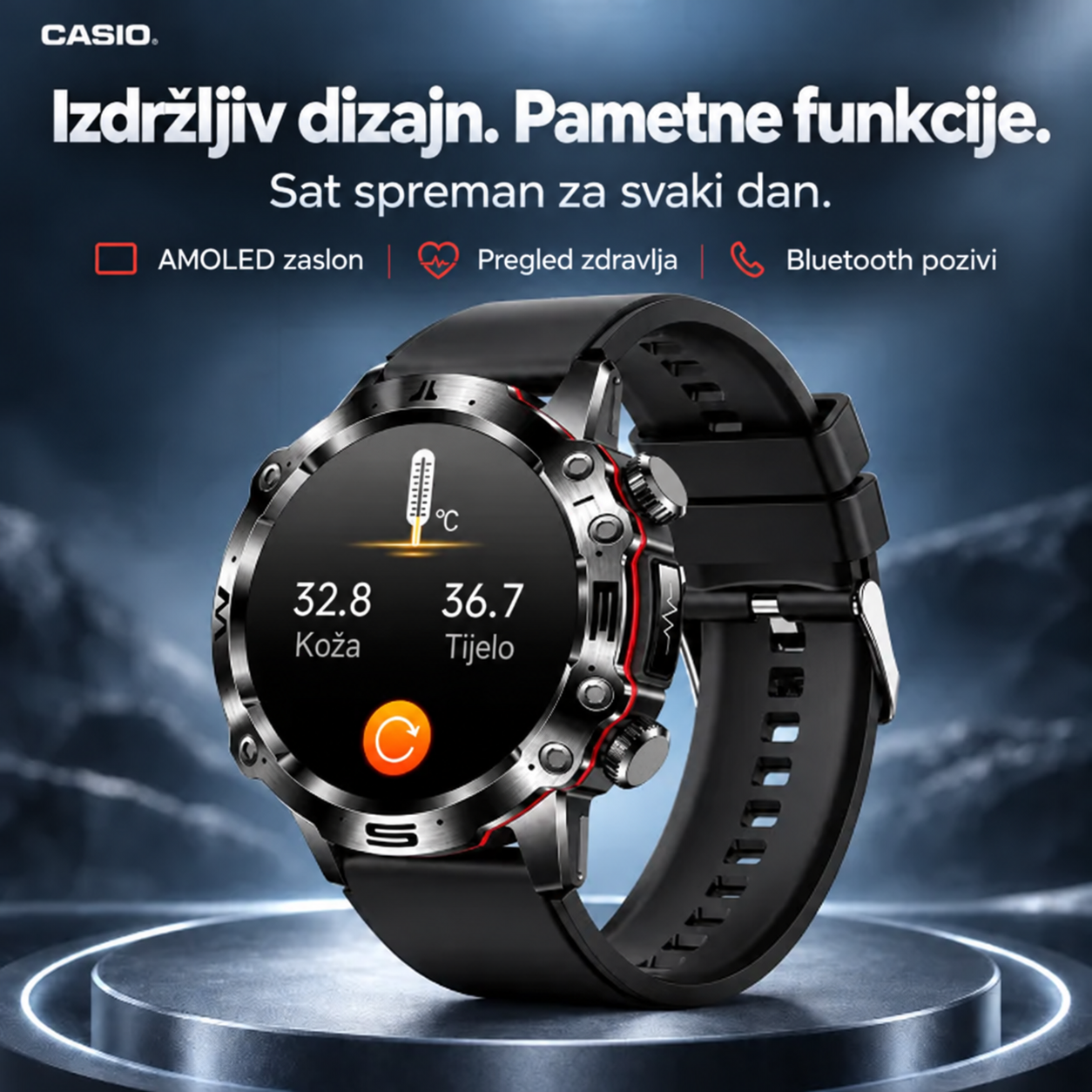 💫 CASIO AI pametni satovi iz 2026. godine – Kod kuće, na poslu ili na putu, uvijek uz vas ⏱️