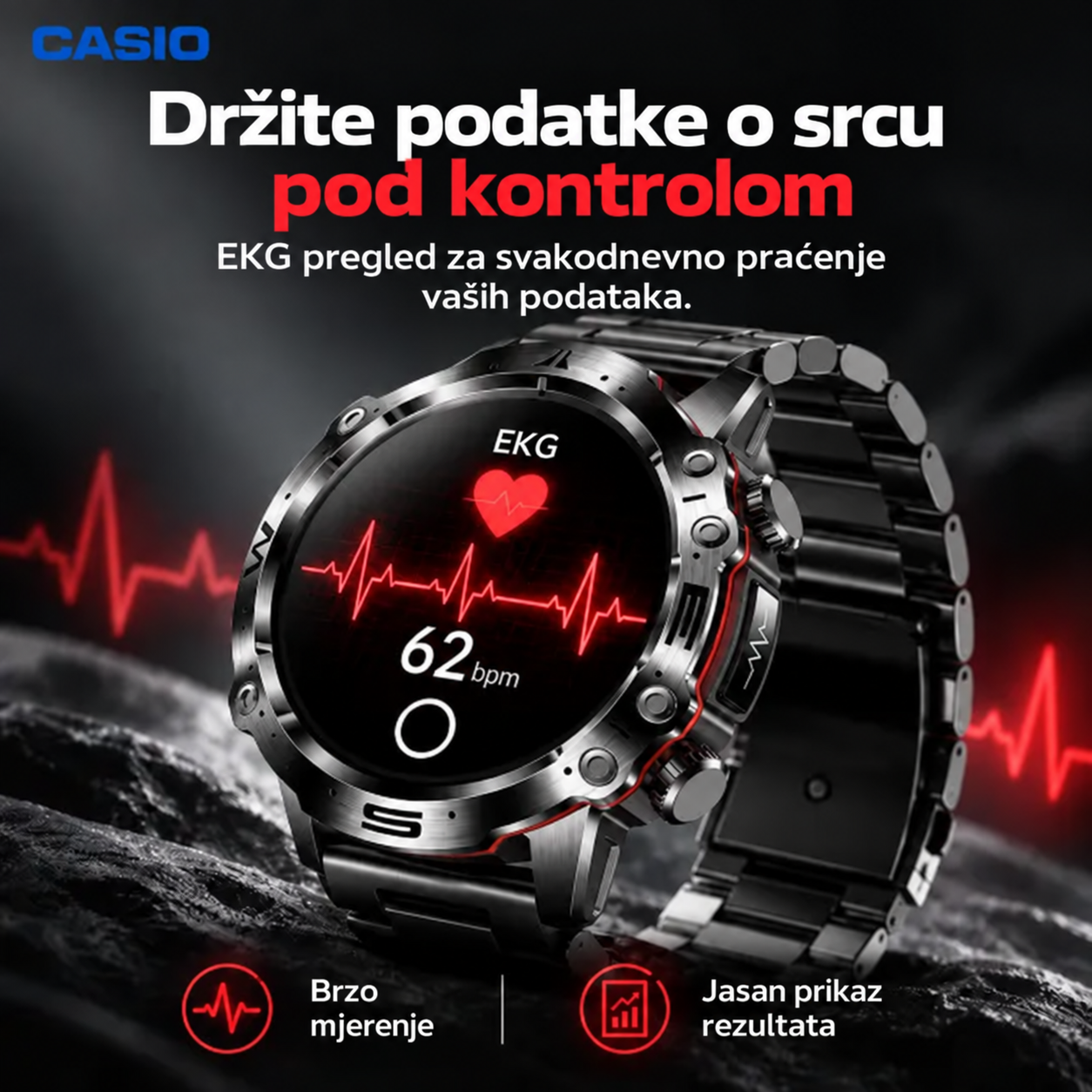 💫 CASIO AI pametni satovi iz 2026. godine – Kod kuće, na poslu ili na putu, uvijek uz vas ⏱️