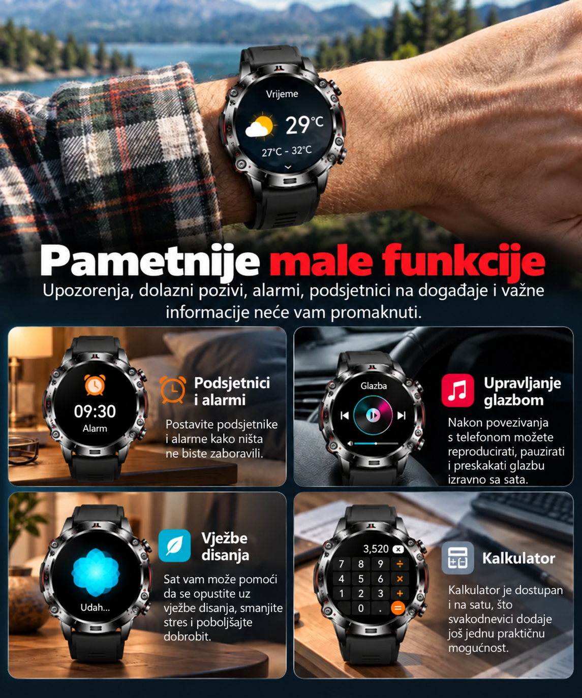 💫 CASIO AI pametni satovi iz 2026. godine – Kod kuće, na poslu ili na putu, uvijek uz vas ⏱️