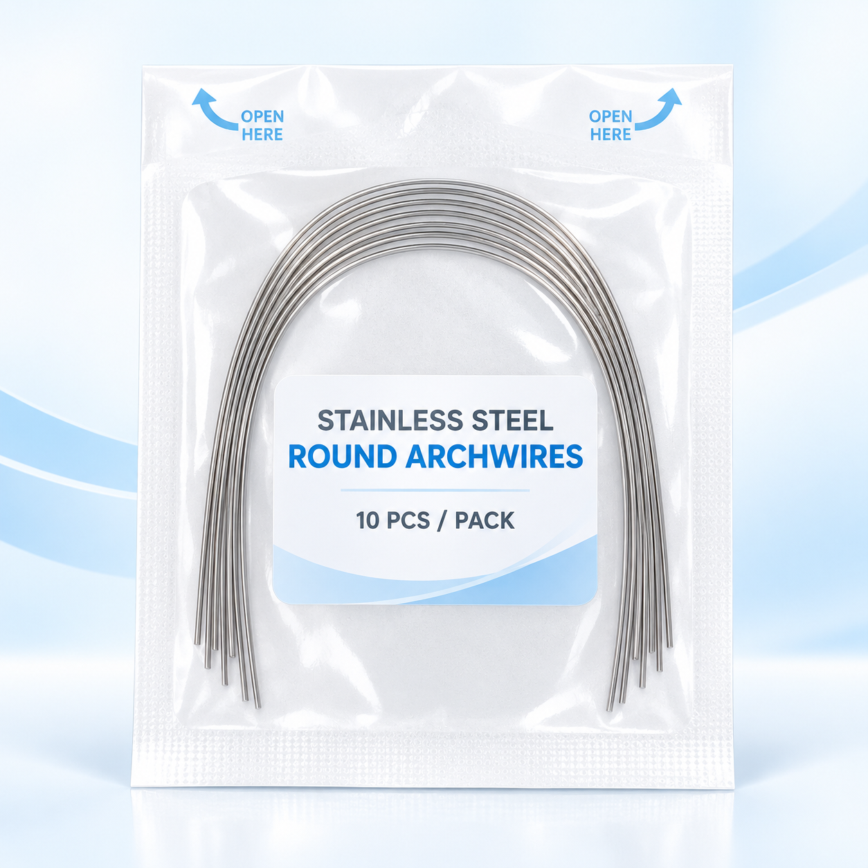Stainless Steel Orthodontic Archwire (10-Pack)