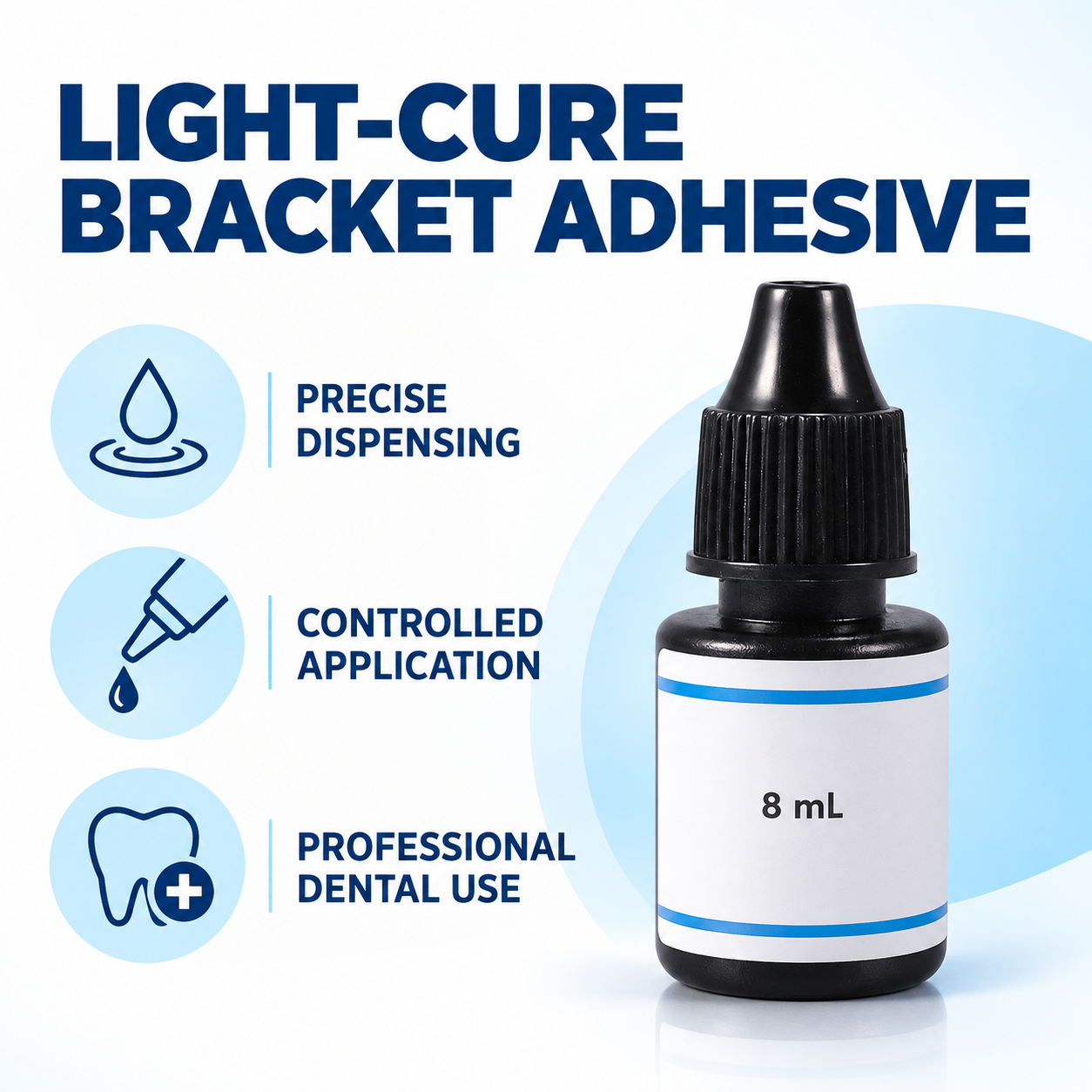Dental Light-Cured Resin Enamel Repair Bonding Liquid – Orthodontic Bracket Adhesive