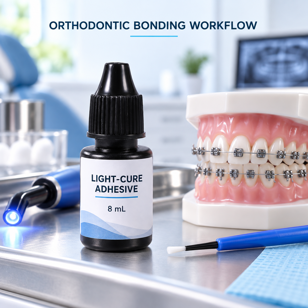 Dental Light-Cured Resin Enamel Repair Bonding Liquid – Orthodontic Bracket Adhesive