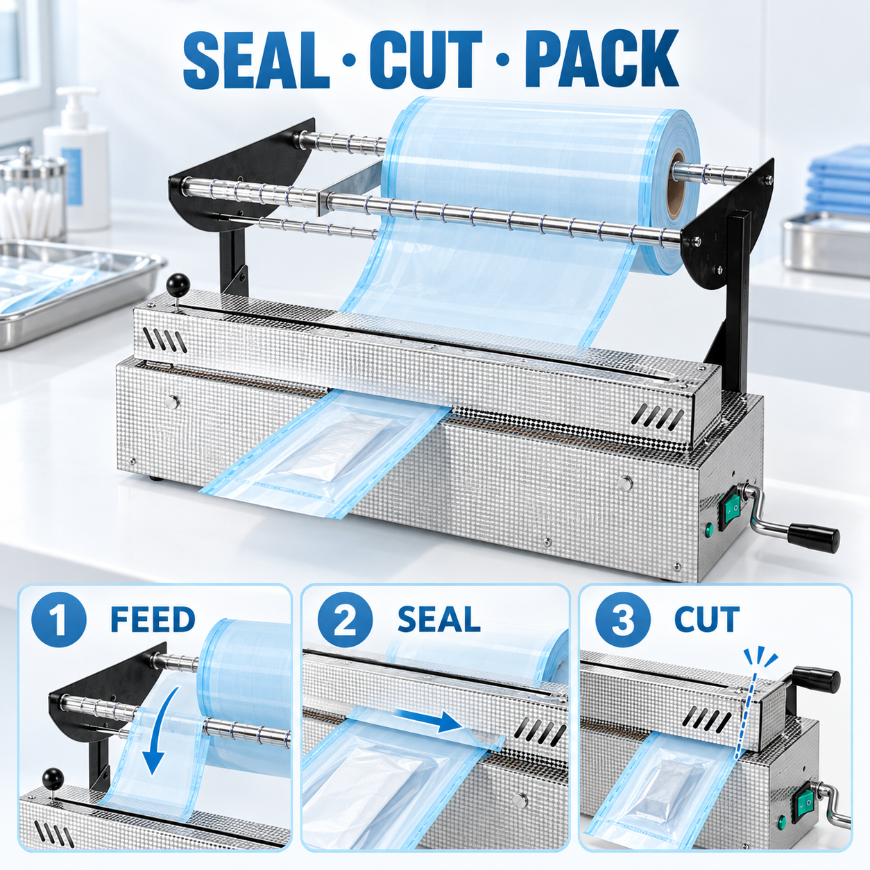 35 cm Dental & Medical Sealing Machine