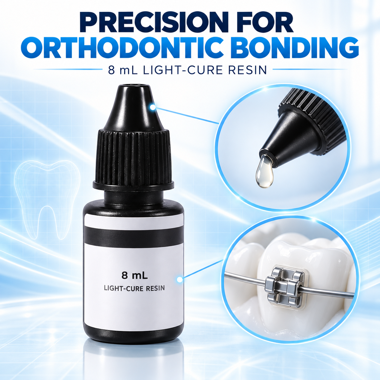 Dental Light-Cured Resin Enamel Repair Bonding Liquid – Orthodontic Bracket Adhesive