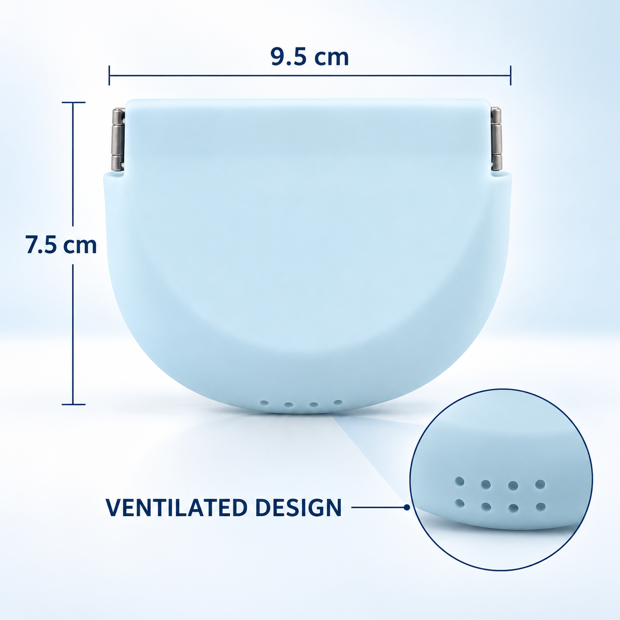 Retainer Storage Case – Portable Squeeze Pouch, Silicone Transparent Aligner Case for Orthodontic Retainers and Clear Aligners