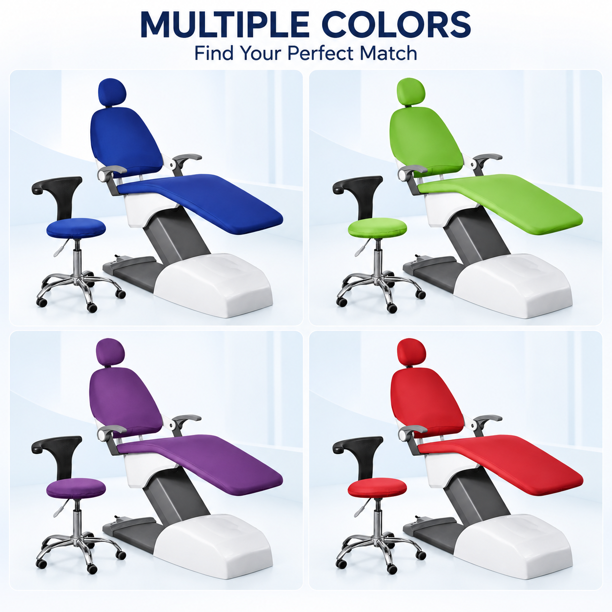Dental Chair Covers (4-Piece Set)