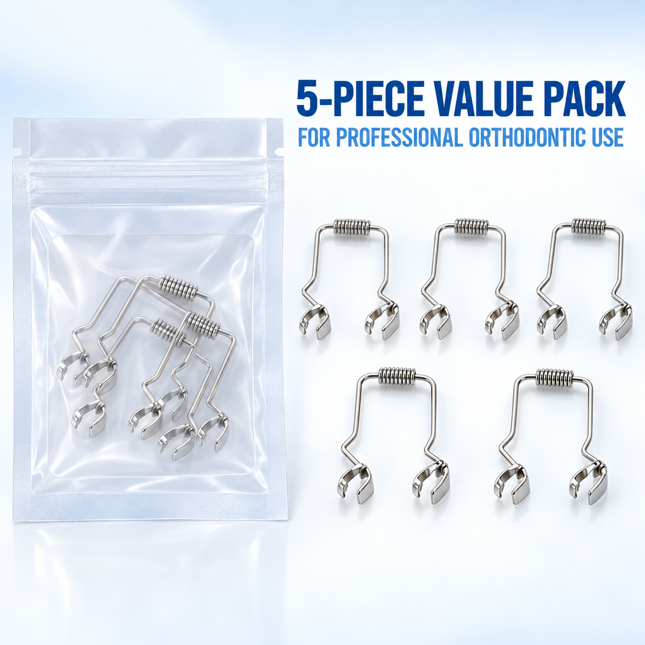 Orthodontic Door-Shaped Torque Spring (5-Pack)
