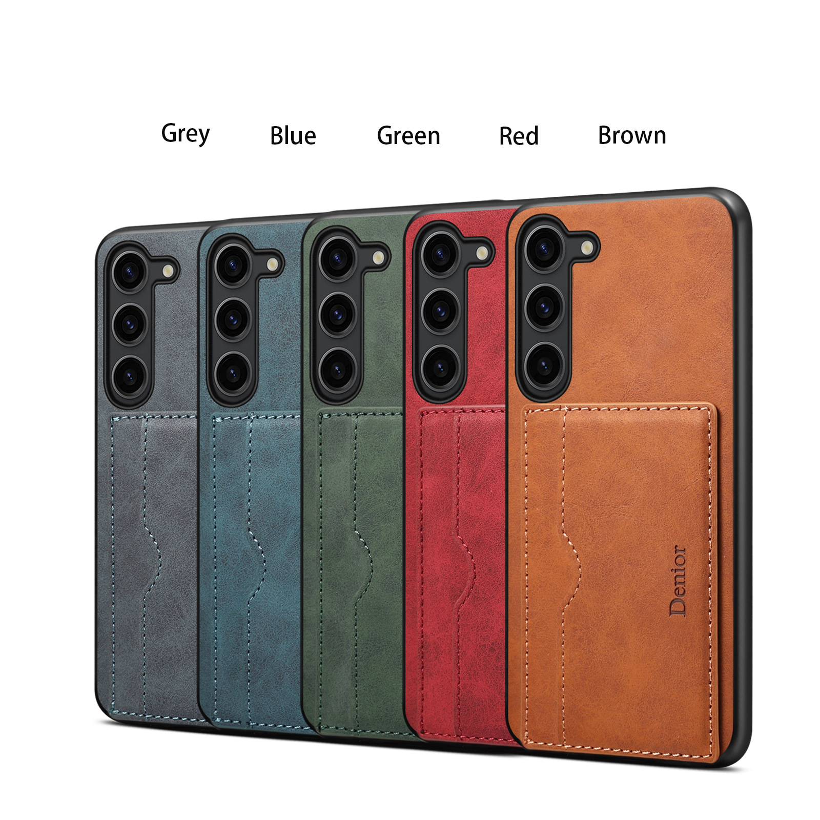 Leather Card Wallet Mobile Phone Case for Samsung Galaxy S