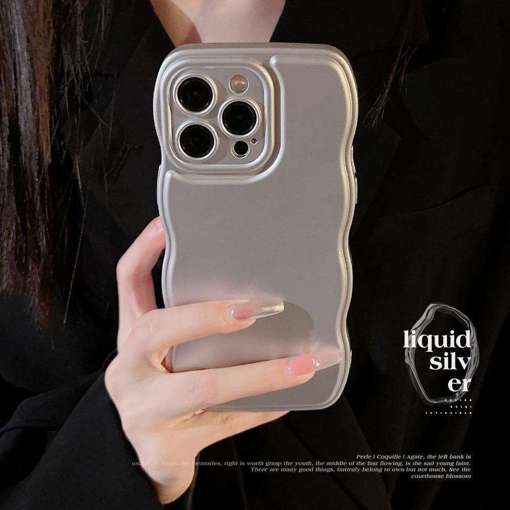 Electroplate Silver Mobile Phone Case for Apple iPhone