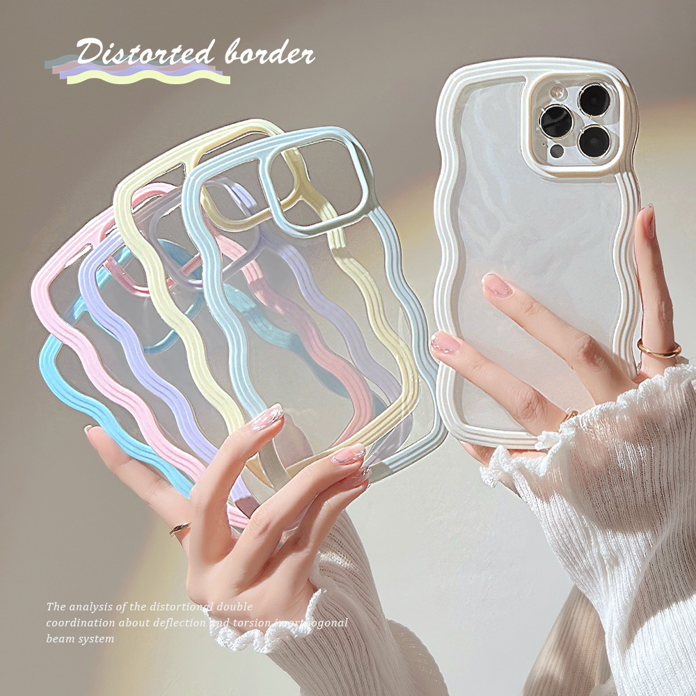 Wavy Border Mobile Phone Case for Apple iPhone