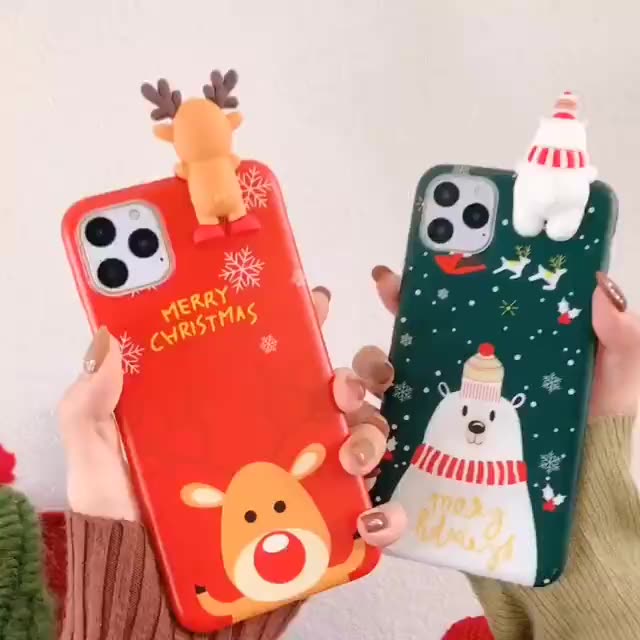 Cute Christmas Mobile Phone Case for Apple iPhone