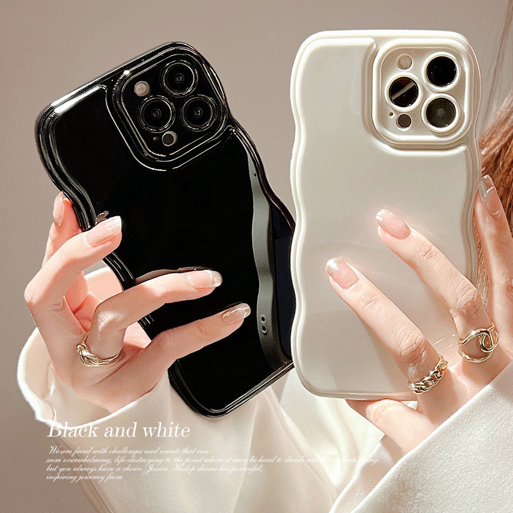 Stylish Wave Pattern Mobile Phone Case for Apple iPhone