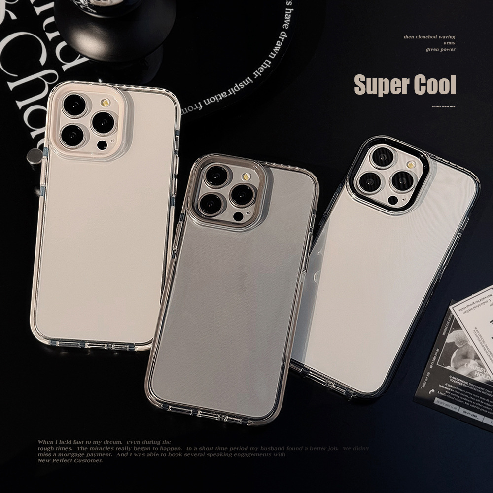 Simple Transparent Mobile Phone Case for Apple iPhone