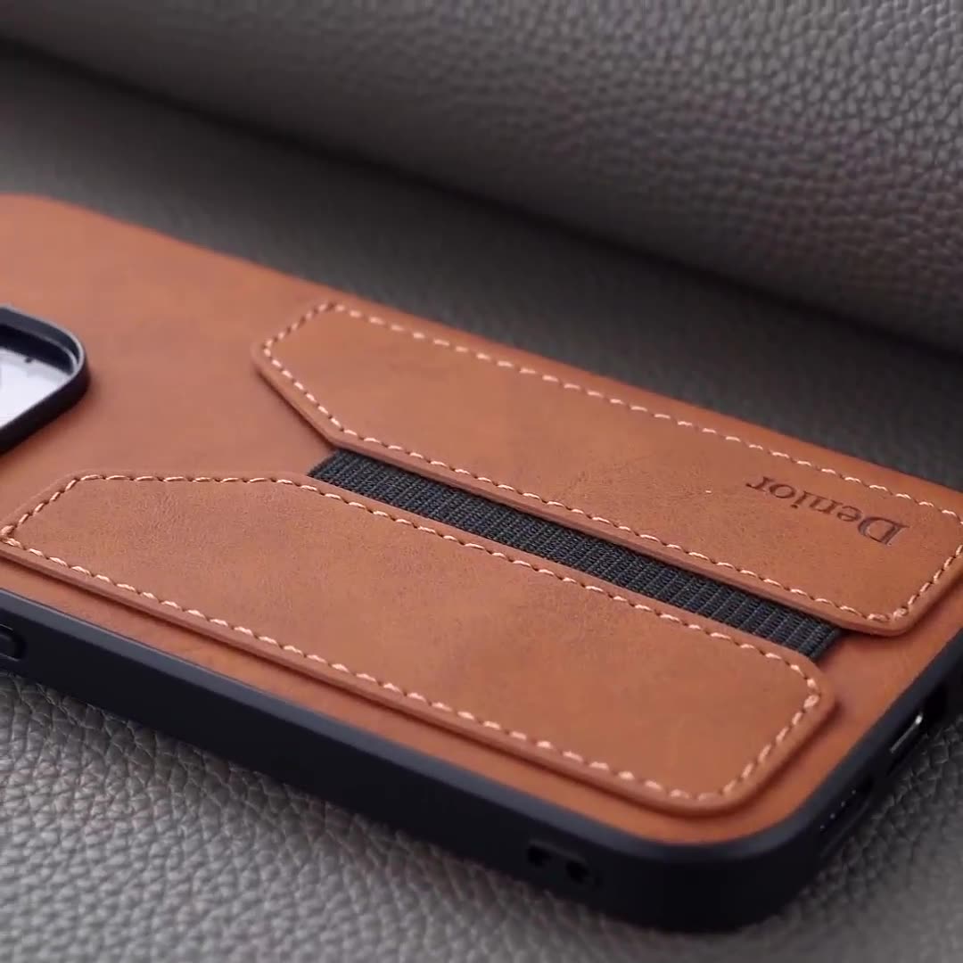 Leather Card Wallet Mobile Phone Case for Samsung Galaxy S