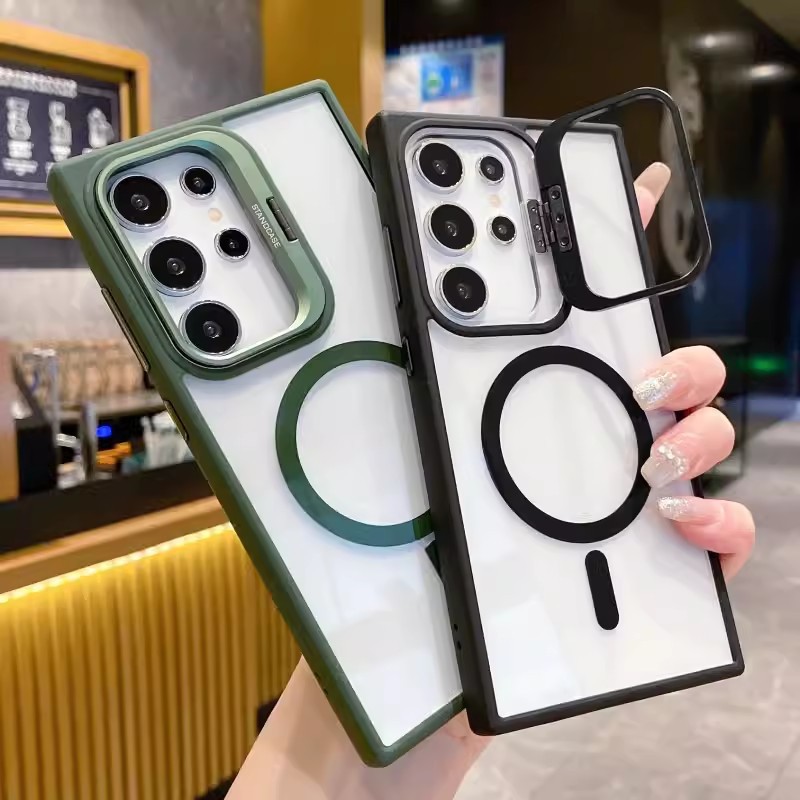Transparent Magsafe Mobile Phone Case for Samsung Galaxy S