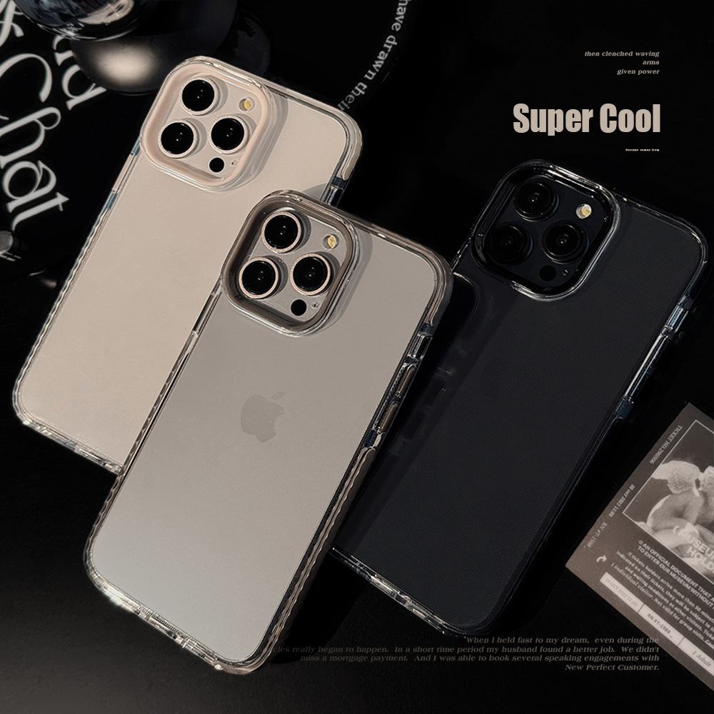 Simple Transparent Mobile Phone Case for Apple iPhone
