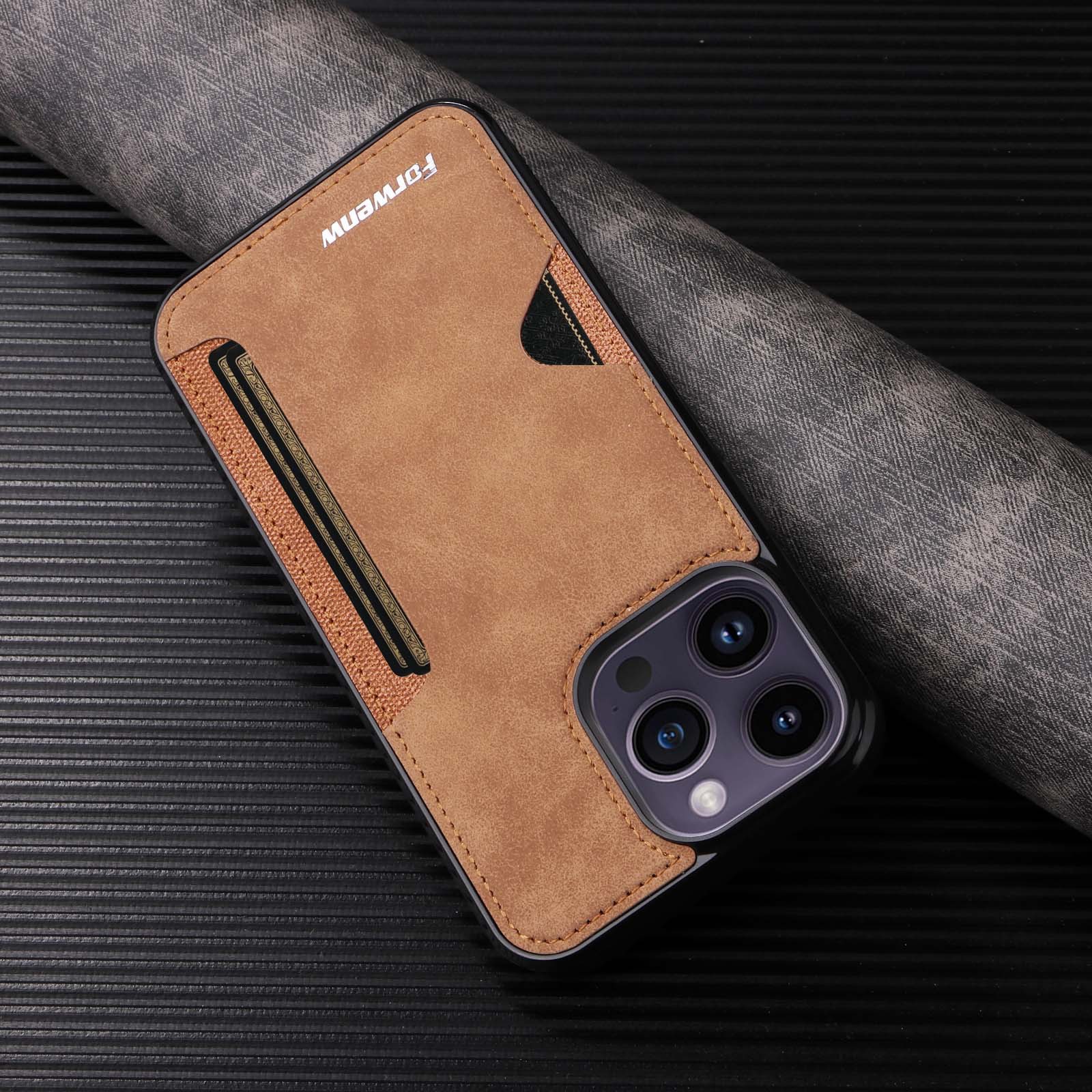 Luxury Leather Business Mobile Phone Case for Apple iPhone