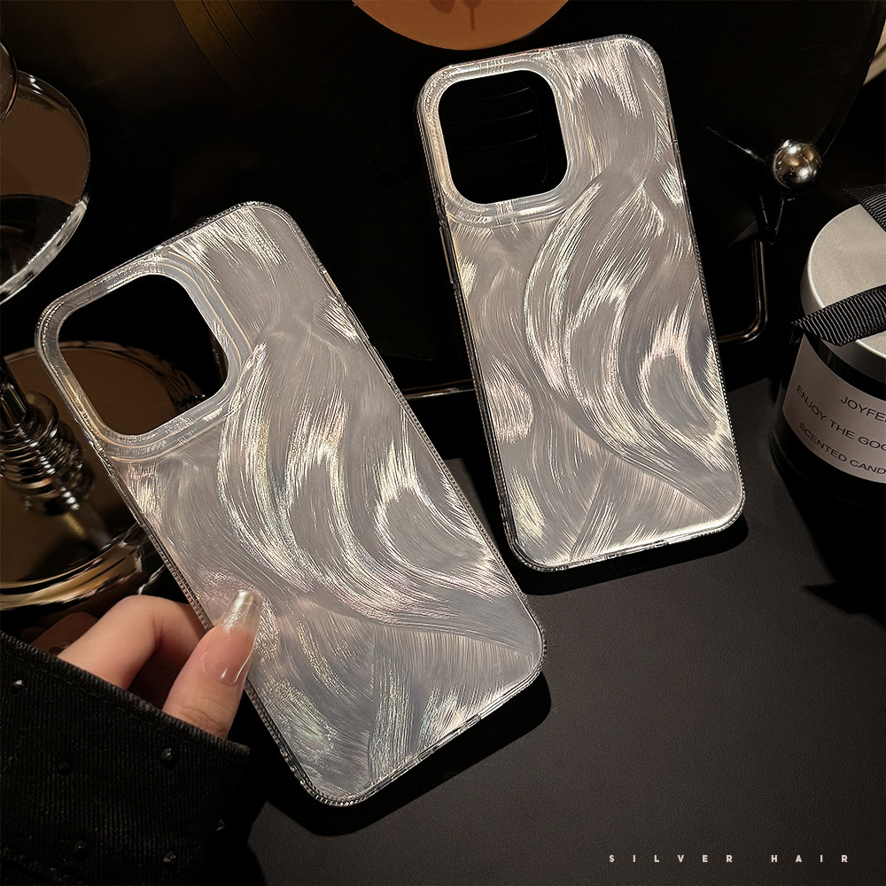 Silver Laser Mobile Phone Case for Apple iPhone