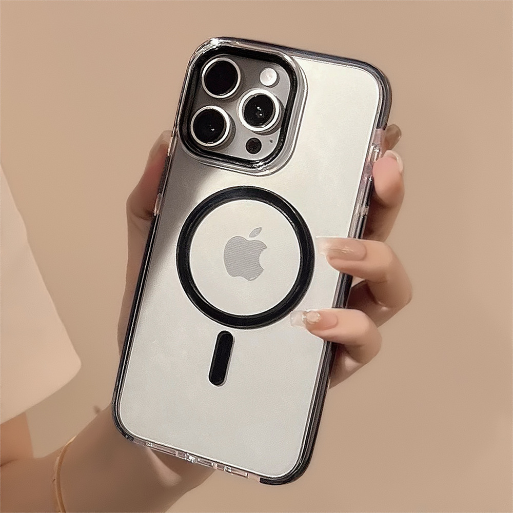 Transparent Magsafe Mobile Phone Case for Apple iPhone
