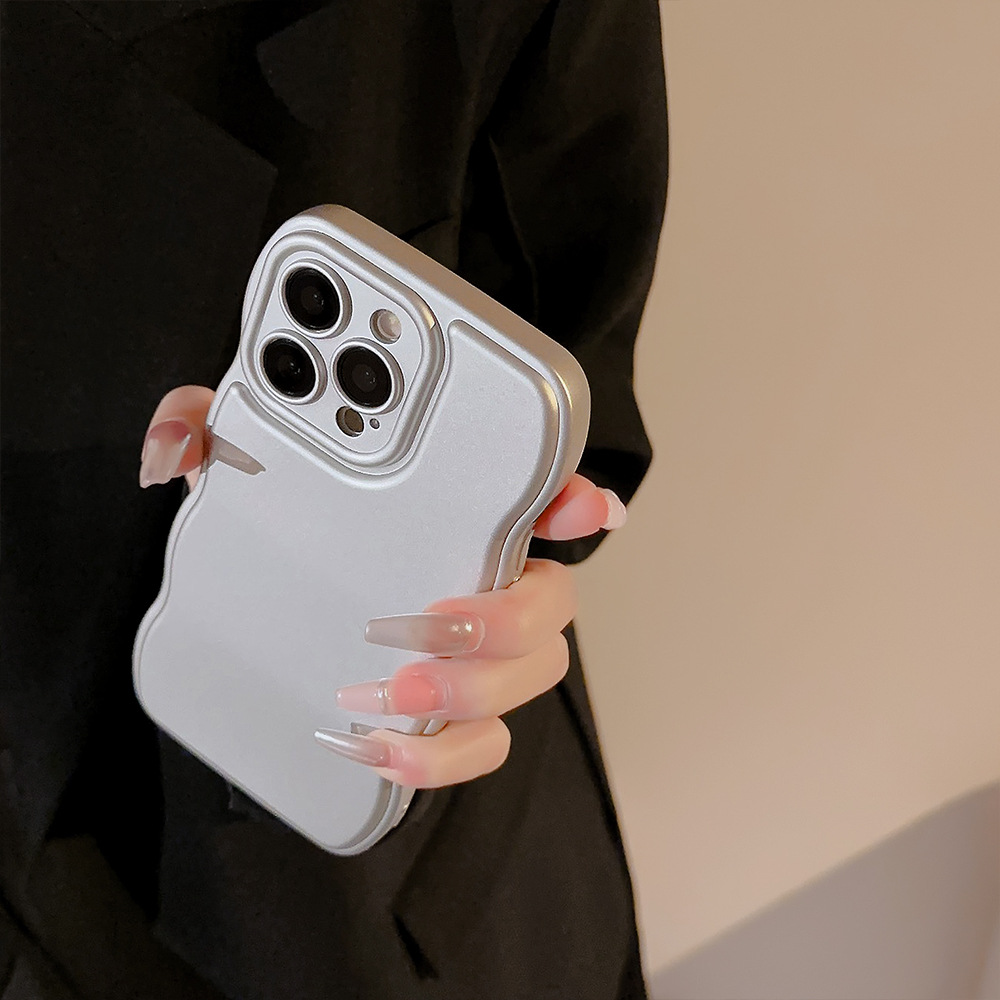 Electroplate Silver Mobile Phone Case for Apple iPhone