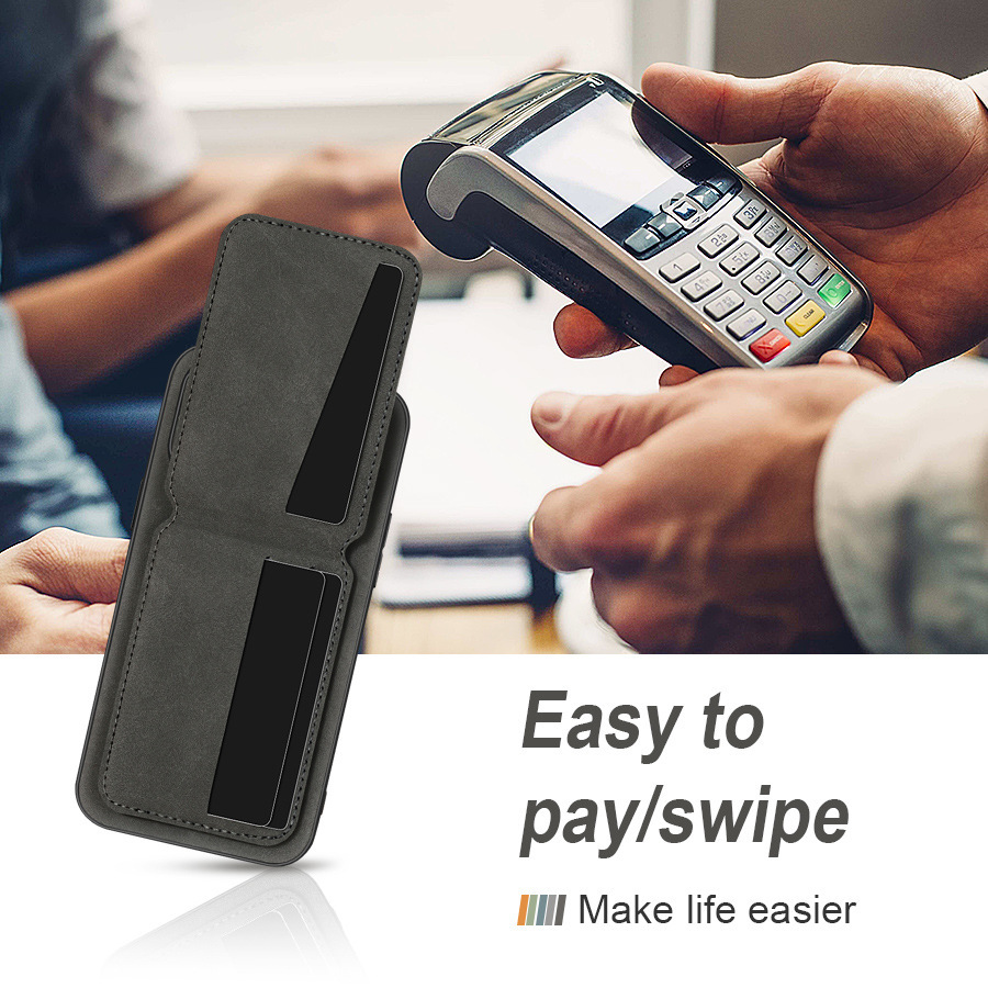 Leather Business Card Wallet Mobile Phone Case for Samsung Galaxy S