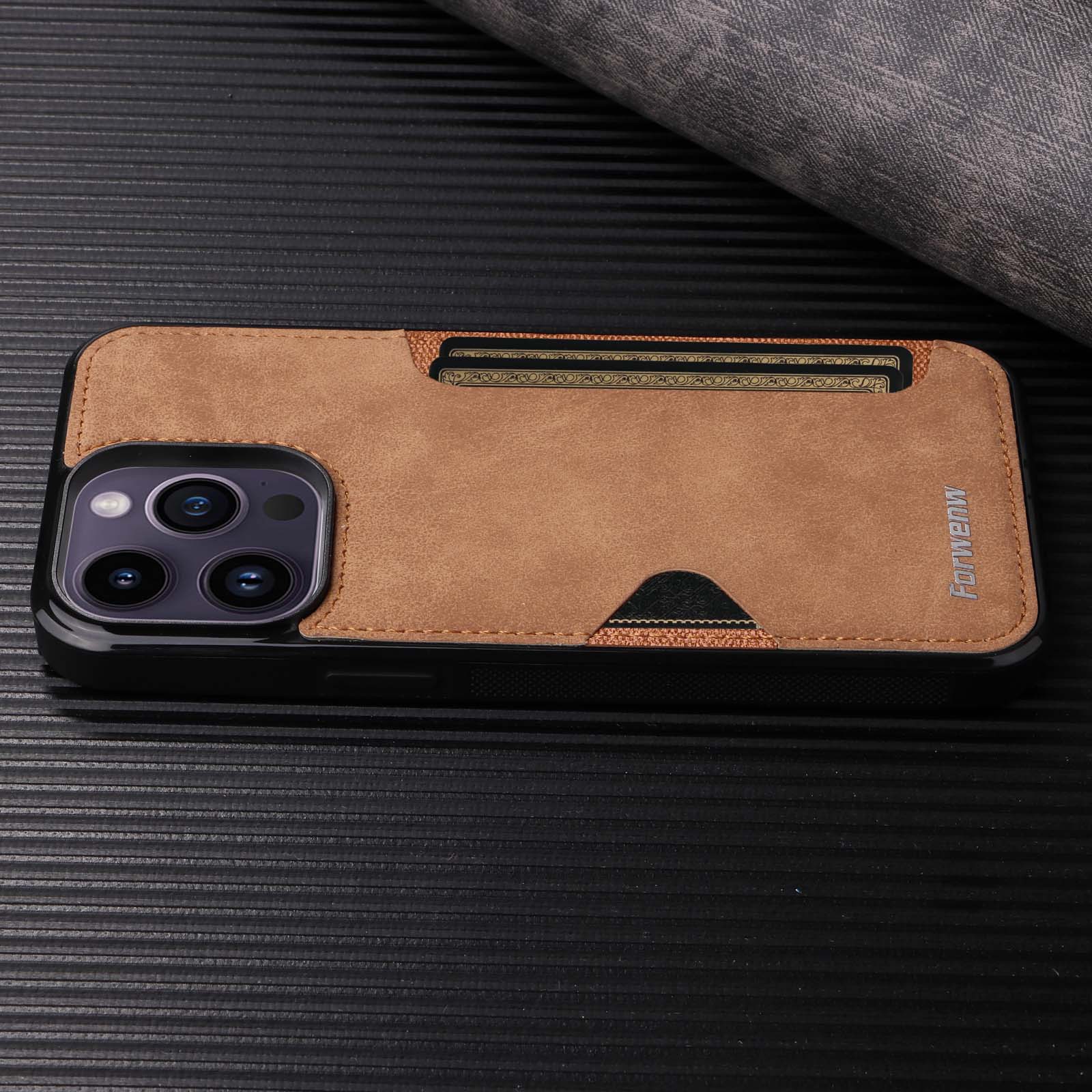 Luxury Leather Business Mobile Phone Case for Apple iPhone