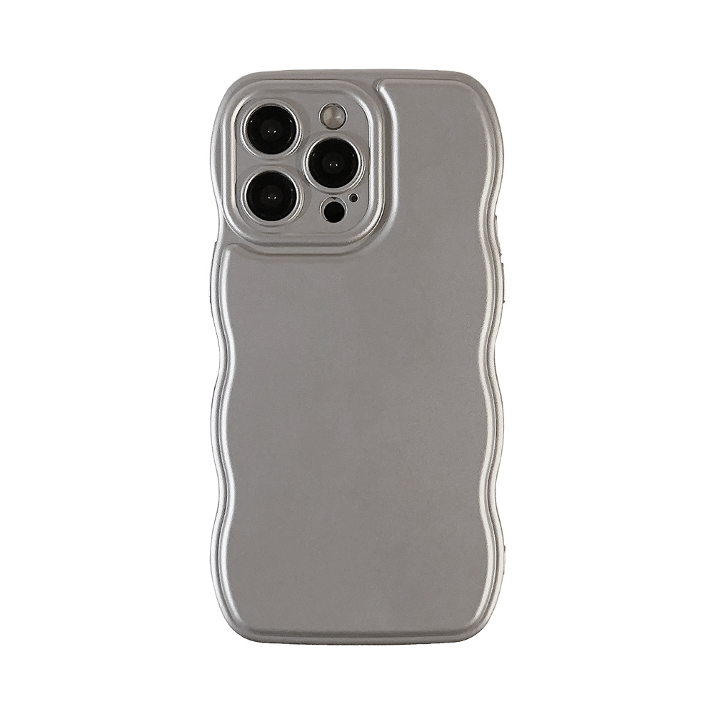 Electroplate Silver Mobile Phone Case for Apple iPhone