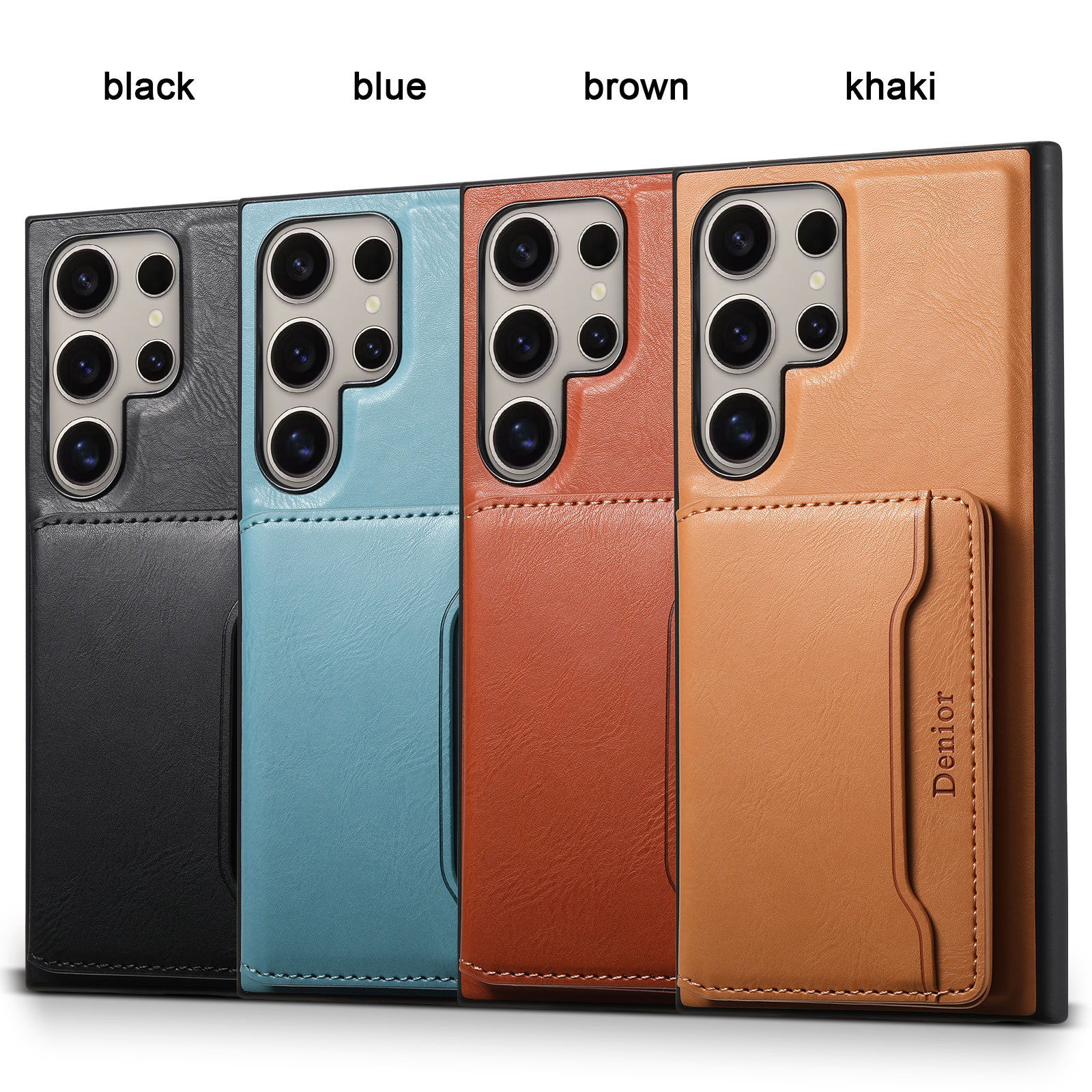 Leather Card Wallet Magsafe Mobile Phone Case for Samsung Galaxy S